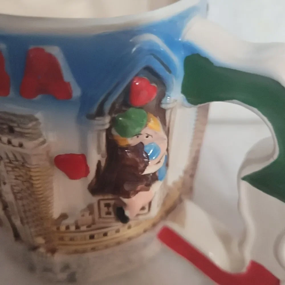 Italia 3D Souvenir Boot Handle Coffee Tea Mug 12 oz